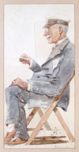 ウィンダムの肖像、4代ダンレイブン伯爵、20世紀初頭（水彩） 作： Lord Arnold Albermarle