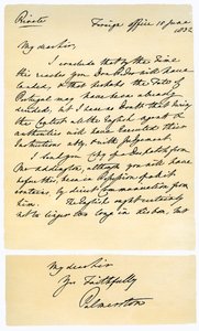 1832年6月18日、ヘンリージョンテンプルからRBホプナーへの手紙。 作： Lord Palmerston