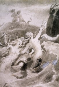 Pieni merenneito, kuvitus Lorenz Frolich (1820-1908) Hans Christian Andersenin (1805-1875) sadulle 作： Lorens Frolich