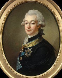 フェルセン伯爵ハンス・アクセル（1755 - 1810）スエード侯爵の肖像。パッシュ・ローレンツ（1733 - 1805）の作品。個人蔵。