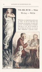 Wilhelmine, Whist, Wiskey, Willis, page 36 - Alphabet of Mademoiselle Lili, by L. Froelich and by a father (Hetzel himself).J. Hetzel  Cie, パリの書籍＆教育＆娯楽雑誌。 作： Lorentz Froelich