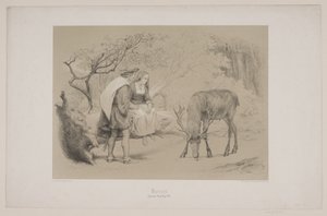 十字架、p。 299、クリスチャン・ウィンザーの「鹿の飛行」の挿絵 作： Lorenz Frølich