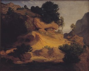 スビアコ、イタリアの近くの風景 作： Lorenz Frølich