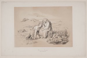 母と娘、p. 289、クリスチャン・ウィンザーの「鹿の飛行」の挿絵 作： Lorenz Frølich