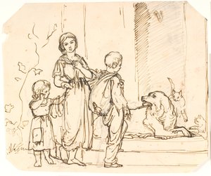 3 人の物乞いの子供 作： Lorenz Frølich