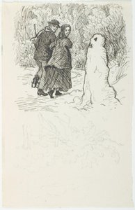 雪だるまのイラスト原案 作： Lorenz Frølich