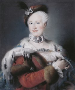 スペインのインファンタマリアルイーザの肖像1745〜1792年、神聖ローマ皇后、1763年 作： Lorenzo Baldissera Tiepolo