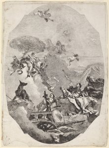 火星の勝利 作： Lorenzo Baldissera Tiepolo after Giovanni Battista Tiepolo