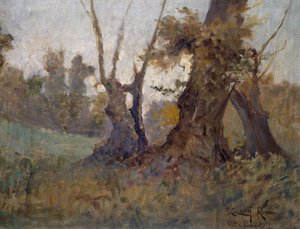 ボルゲーゼ邸、ロレンツォ・チェッコーニ (1863-1947) 作、キャンバスに油彩。 20世紀イタリア。 作： Lorenzo Cecconi