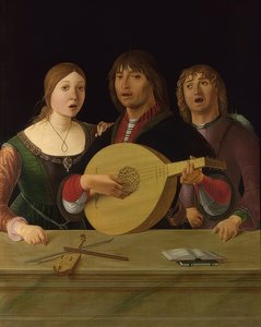 コンサート。 1485-95年頃