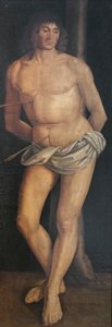 聖セバスチャン、1490年以降（カンバスにテンペラ） 作： Lorenzo Costa