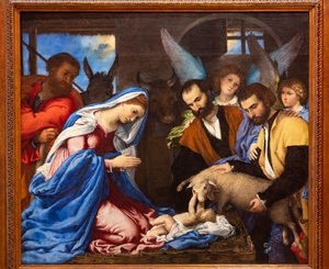 羊飼いの礼拝 作： Lorenzo Lotto