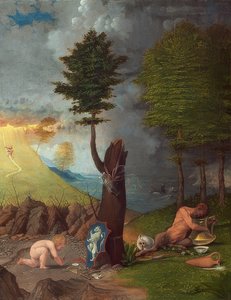 美徳と悪徳の寓意。 1505 作： Lorenzo Lotto