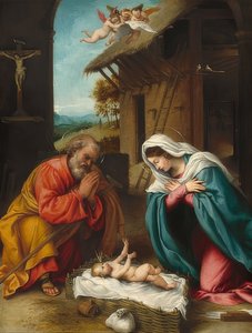 キリストの誕生。 1523年