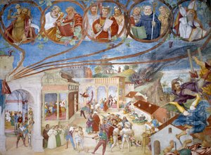 聖バルバラの殉教」（「聖バルバラの物語」より細部 作： Lorenzo Lotto