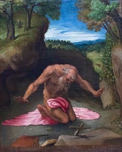 Katuva pyhimys Jerome 作： Lorenzo Lotto