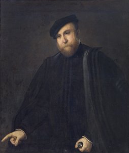 紳士の肖像 作： Lorenzo Lotto