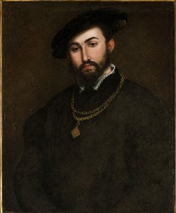 ジロラモ・デッリ・アッツォーニ・アヴォガロ（1467-1519）の肖像 par Lotto, Lorenzo (1480-1556).油彩・キャンバス、サイズ：67×52、16世紀前半、チーニ財団、ヴェネチア 作： Lorenzo Lotto