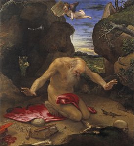 聖ジェローム 作： Lorenzo Lotto