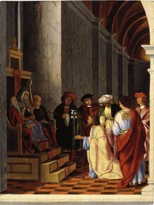 大祭司の前の聖ヨセフ 作： Lorenzo Lotto
