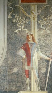 ロレンツォ・ロト（約1480-1556）作 アウグスティン・オニゴ上院議員の墓碑 ページの図の詳細 サン・ニコロ教会、トレヴィーゾ 作： Lorenzo Lotto