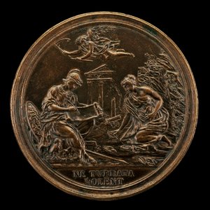 ミネルバ、時間、シビル［裏面］のあるアレゴリー、1725年