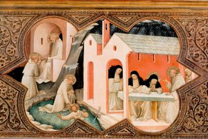 聖母戴冠式の祭壇画 作： Lorenzo Monaco