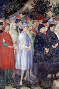 洗礼者ヨハネの予言、詳細（フレスコ画 作： Lorenzo Salimbeni