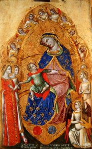 アレクサンドリアの聖カタリナの神秘的な結婚 作： Lorenzo Veneziano