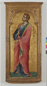 聖ヨハネ福音伝道者、1355-57 作： Lorenzo Veneziano