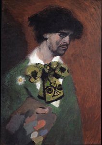 自画像（セルフポートレート） ロレンツォ・ヴィアーニ（1882-1936）の絵画 作： Lorenzo Viani