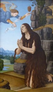 ドイツ語：Die heilige Maria Ägyptiaca エジプトの聖マリア 作： ロレンツォ・ディ・クレディ