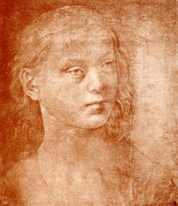 女の子の頭 作： Lorenzo di Credi