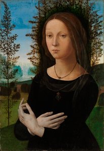 若い女性の肖像 作： ロレンツォ・ディ・クレディ