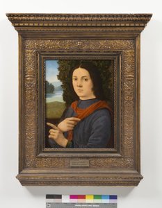 若い男の肖像、1490-99 作： Lorenzo di Credi