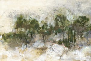 霧の森の抽象画