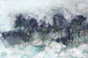 霧の森の抽象画