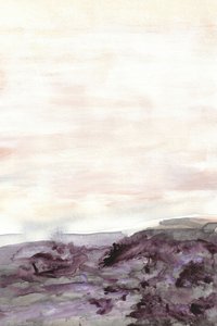 霧のかかった紫色の風景