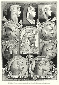 古代エジプトのポートレートヘッド（リトグラフ 作： Lothar Michael Burger