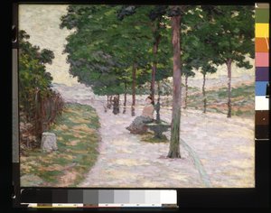 風景（キャンバスに油彩） 作： Louis Abel Truchet