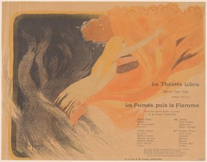 自由劇場: 煙、そして炎、1895 年 10 月 24 日。 作： Louis Abel Truchet
