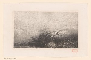 池のそばの木のある風景 さまざまな風景（連載タイトル） Croquis du voyage de 1843 (シリーズタイトル)