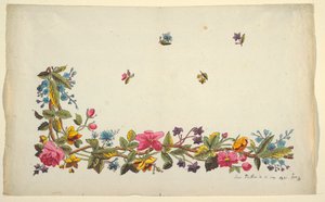 プリントテキスタイルの花柄 作： Louis Albert DuBois