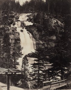グレートアッパーウォーターフォール、ハイアルプス、c。 1862年。 作： Louis Alphonse Davanne