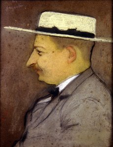 医師アンリ・ブルジュ 1890年頃（パステル画） 作： Louis Anquetin