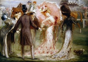 The Weigh in at the race（油彩・キャンバス） 作： Louis Anquetin