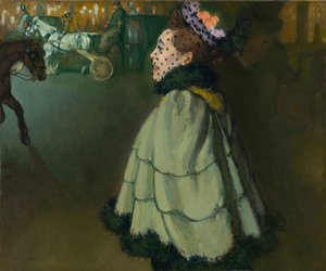 夜のシャンゼリゼ ( Champs Elysees ) の女 par Anquetin, Louis (1861-1932) 作： Louis Anquetin