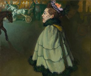 夜のシャンゼリゼの女性 作： Louis Anquetin
