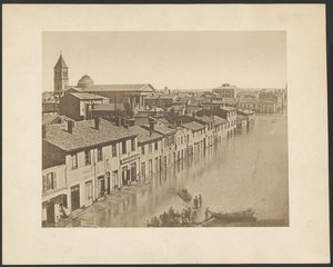 [リヨン：1856年の洪水）。 作： Louis Antoine Froissart