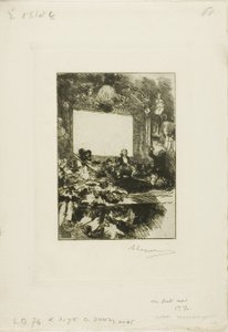 シャット・ノワールにて 作： Louis Auguste Lepère